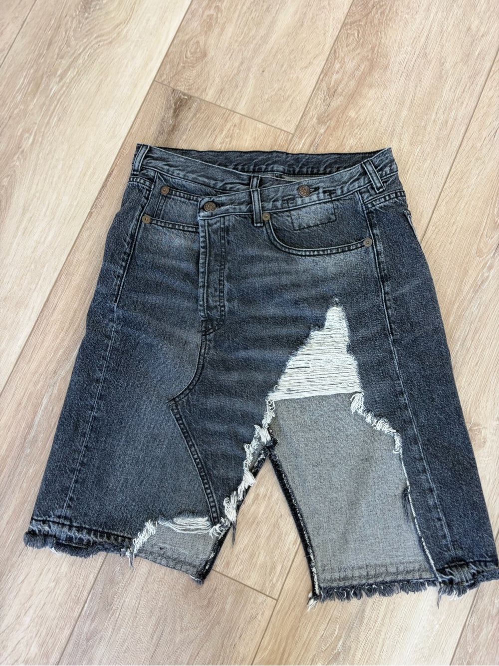 R13 Norbury Denim Skirt